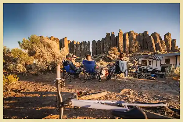 Family camping with a Dutchmen RV